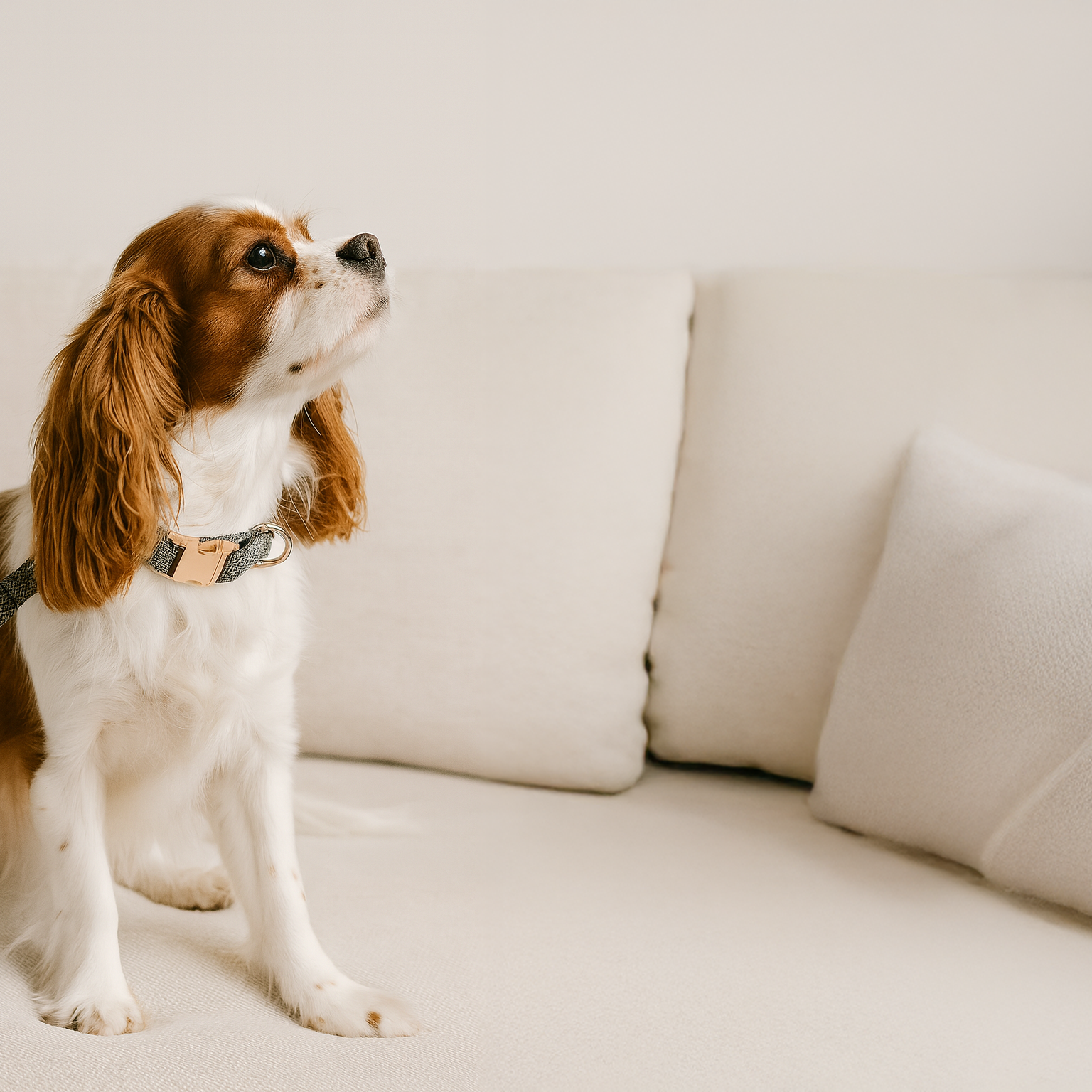 dog with personalised dog collar