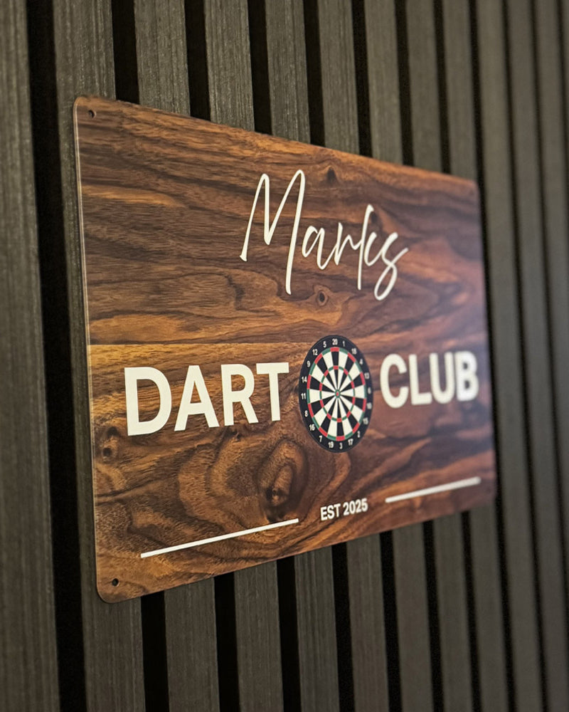 Get Personalised Darts Wall Signs | Tin Metal | 200x300mm