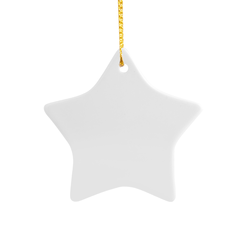 Star Ornament with Ribbon | MDF Material | Personalised