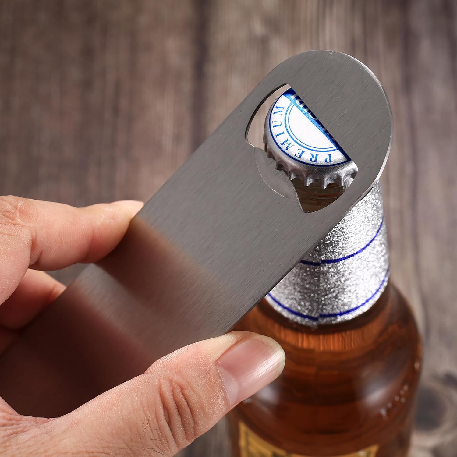 Personalised Stainless Steel Bottle Opener | Heavy Duty Flat Bar Keyring Opener