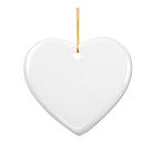 3'' Love Heart Ornament with Ribbon | Glass | Personalised