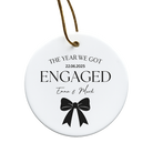 Personalised Engagement Christmas Decoration | The Year We Got Engaged Decoration