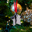 Star Ornament with Ribbon | MDF Material | Personalised