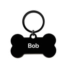 Personalised Pet ID Tag Black Metal